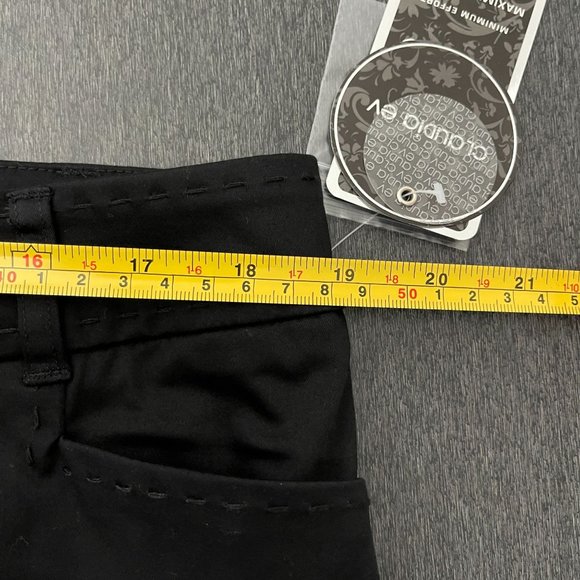 Claudia EV Women's Black Flatten Tummy Cropped Pants, Size 14 NWT - Picture 6 of 7